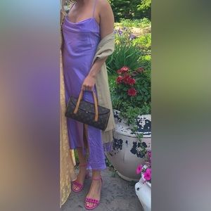 ASTR lavender Midi Dress